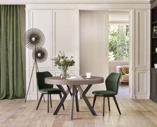 Table ronde Rondo pieds gris Setis